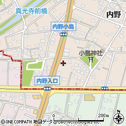 麺場 田所商店 浜北店周辺の地図