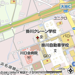 静岡県掛川市大池526周辺の地図