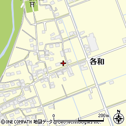 静岡県掛川市各和1288周辺の地図