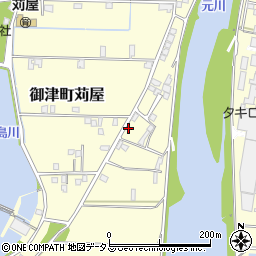 兵庫県たつの市御津町苅屋1028-2周辺の地図