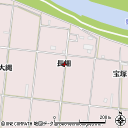 愛知県豊橋市牛川町長畑周辺の地図