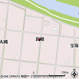 愛知県豊橋市牛川町（長畑）周辺の地図