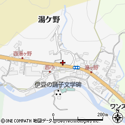 湯ヶ野町営駐車場公衆トイレ周辺の地図