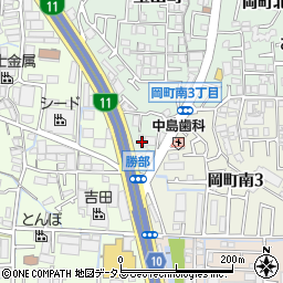 大阪府豊中市宝山町23-17周辺の地図