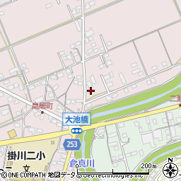 静岡県掛川市大池1050周辺の地図