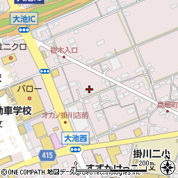 静岡県掛川市大池560周辺の地図