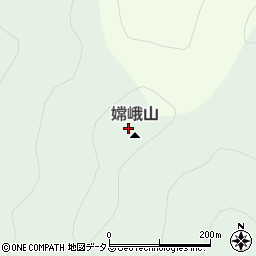 嫦峨山周辺の地図