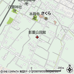 影重公民館周辺の地図