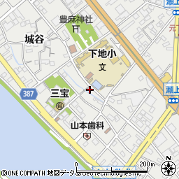 愛知県豊橋市下地町宮前77周辺の地図
