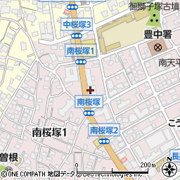 大阪ガス辻中周辺の地図