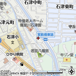 大阪府寝屋川市石津中町37周辺の地図