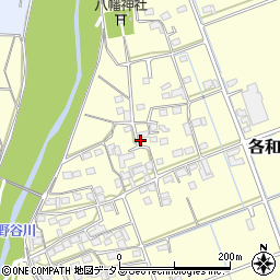 静岡県掛川市各和1272周辺の地図