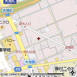 静岡県掛川市大池84周辺の地図