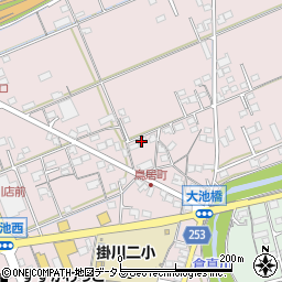 静岡県掛川市大池2064周辺の地図