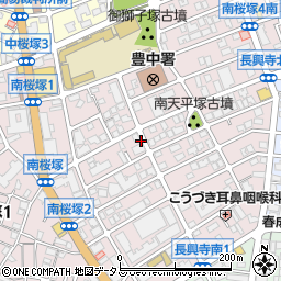 大阪府豊中市南桜塚周辺の地図