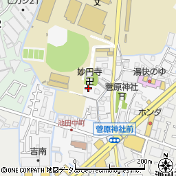 大阪府寝屋川市池田中町周辺の地図