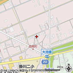 静岡県掛川市大池343周辺の地図