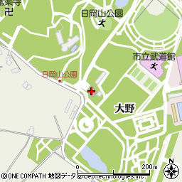 日岡山野球場周辺の地図