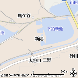 京都府精華町（相楽郡）下狛（新池）周辺の地図