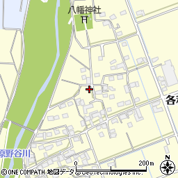 静岡県掛川市各和43周辺の地図