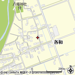 静岡県掛川市各和1286周辺の地図