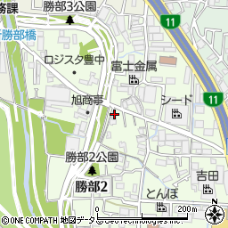 大阪府豊中市勝部2丁目2-29周辺の地図