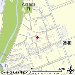 静岡県掛川市各和45周辺の地図