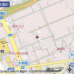 静岡県掛川市大池2659周辺の地図