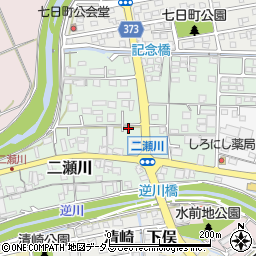 静岡県掛川市二瀬川周辺の地図
