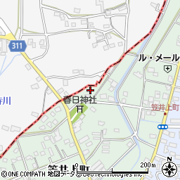 静岡県浜松市中央区笠井上町250周辺の地図