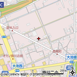 静岡県掛川市大池2658周辺の地図