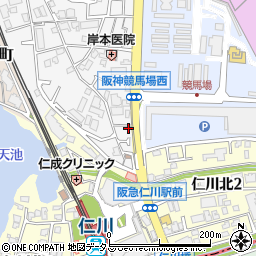シティハウス仁川１周辺の地図