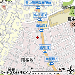 南桜塚ハイツ周辺の地図