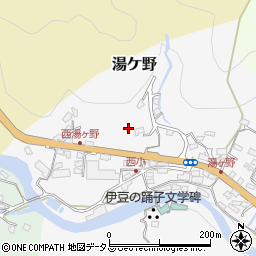 静岡県賀茂郡河津町湯ケ野周辺の地図
