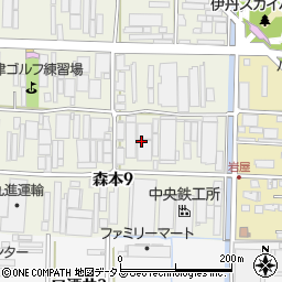 株式会社大阪建材社　伊丹倉庫周辺の地図