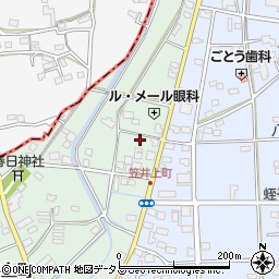 静岡県浜松市中央区笠井上町216周辺の地図