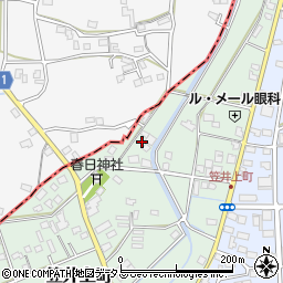 静岡県浜松市中央区笠井上町242周辺の地図