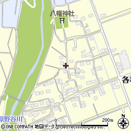 静岡県掛川市各和1241-1周辺の地図