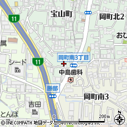 大阪府豊中市宝山町22-25周辺の地図