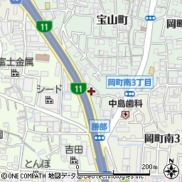 大阪府豊中市宝山町22-40周辺の地図