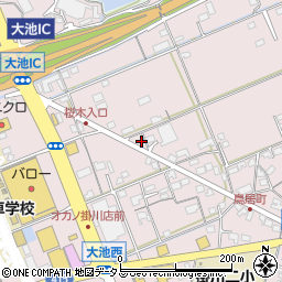 静岡県掛川市大池2665周辺の地図