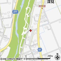 静岡県袋井市深見1201周辺の地図