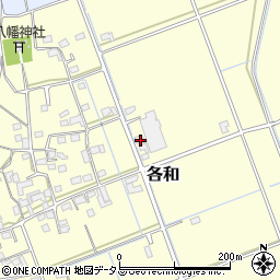 静岡県掛川市各和102周辺の地図