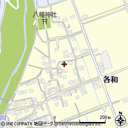 静岡県掛川市各和1239-1周辺の地図