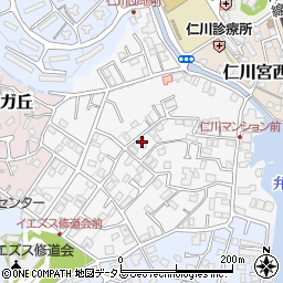 兵庫県宝塚市仁川月見ガ丘周辺の地図
