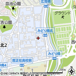大阪府豊中市長興寺北3丁目9-9周辺の地図