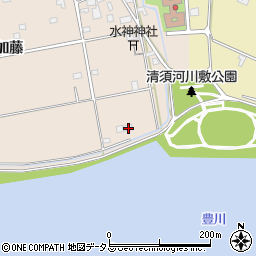 愛知県豊橋市前芝町加藤57周辺の地図