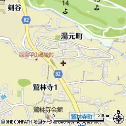 兵庫県西宮市湯元町2周辺の地図