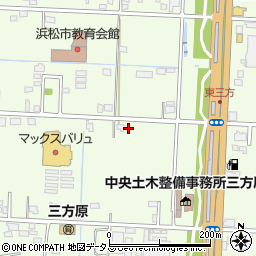 静岡県浜松市中央区東三方町127周辺の地図