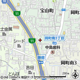 大阪府豊中市宝山町22-41周辺の地図